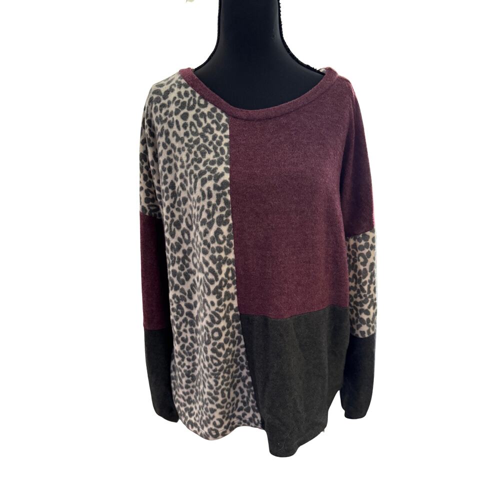 143 Story by Line Up Super‎ Soft Color Block Sweater Size Small